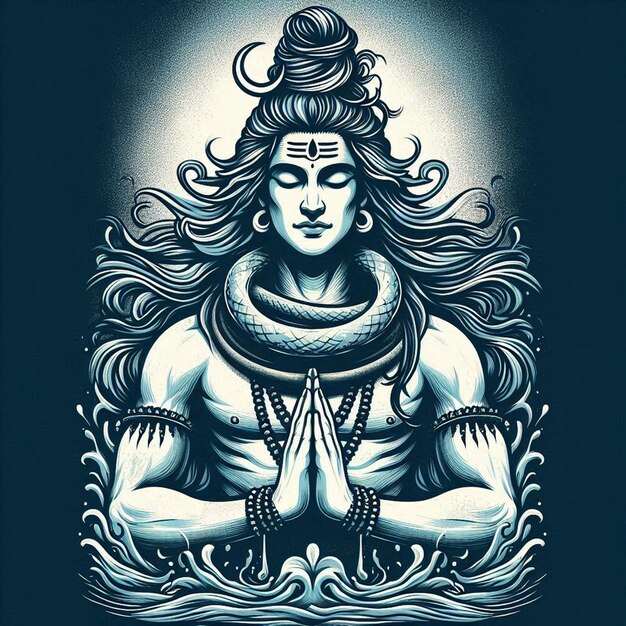 Foto imagen de arte vectorial del señor mahadev