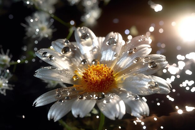 Imagen asombrosa y atractiva de una flor generada por IA