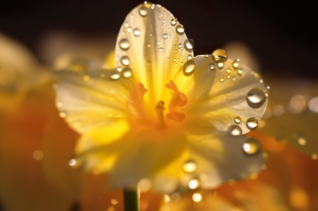 Imagen atractiva y elegante de una flor generada por IA