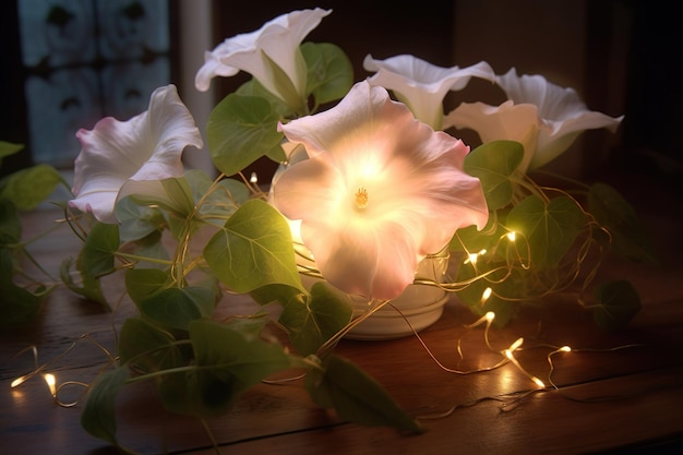 Imagen atractiva y fascinante de una flor generada por IA