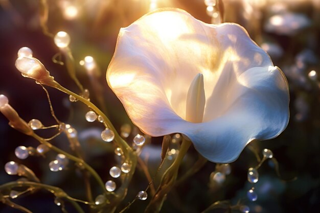 Imagen atractiva y fascinante de una flor generada por IA