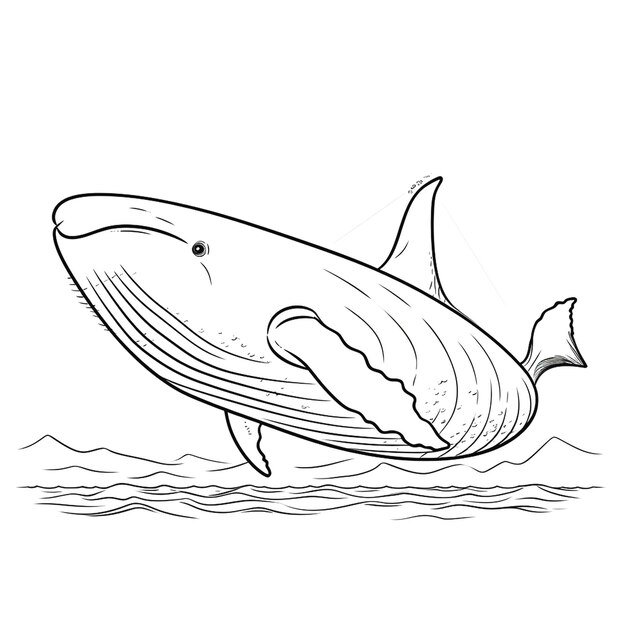 Foto una imagen de una ballena.