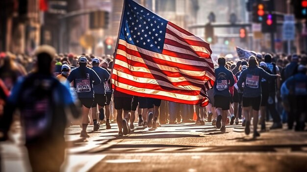 Una imagen de la bandera americana