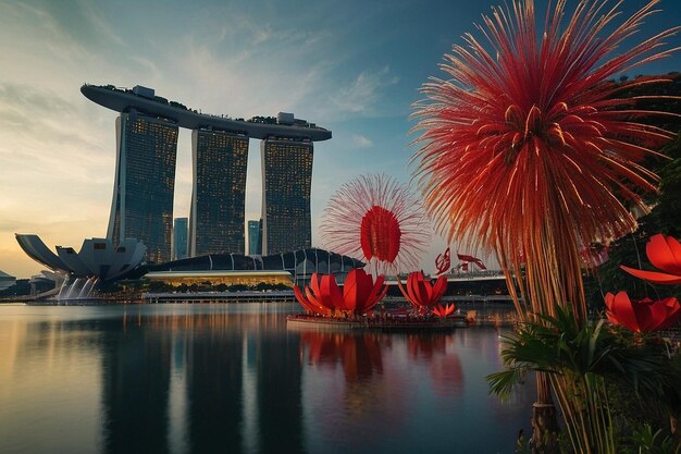 Foto imagen de bennar en el día nacional de singapur