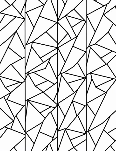 una imagen en blanco y negro de un dibujo de una línea de un árbol generativo ai