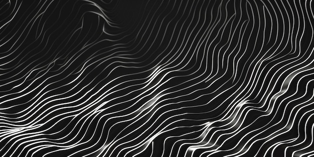 Una imagen en blanco y negro de una ola con muchas líneas blancas de fondo