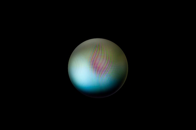 Imagen borrosa abstracta de una esfera de color