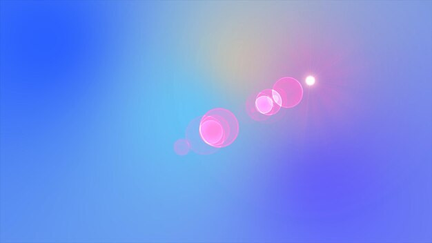 una imagen borrosa de un cielo púrpura y azul con un círculo púrpura e rosa en el medio