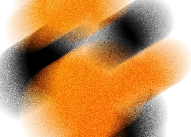 Foto una imagen borrosa de un letrero a rayas naranja y negra