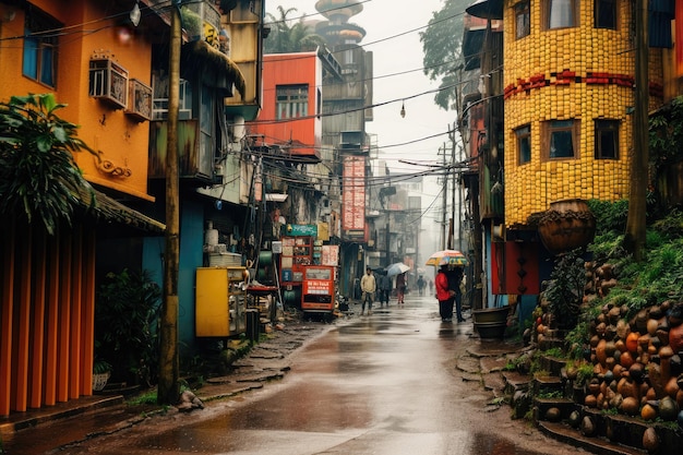 imagen de una calle desierta