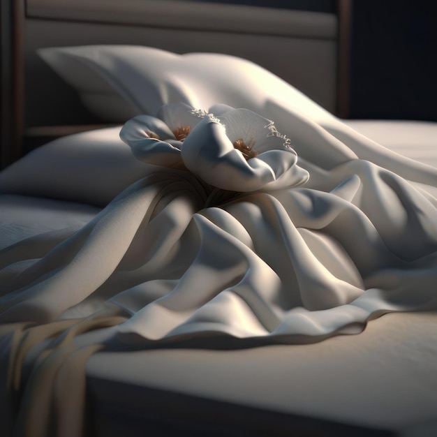 Imagen de la cama creada por la IA