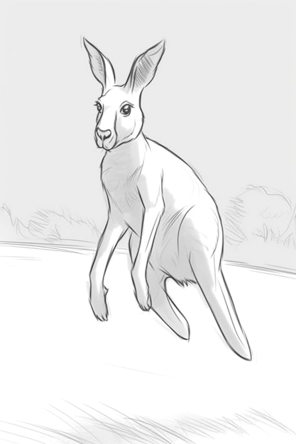Foto imagen de un canguro