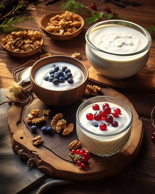 Foto la imagen captura la esencia de un desayuno saludable