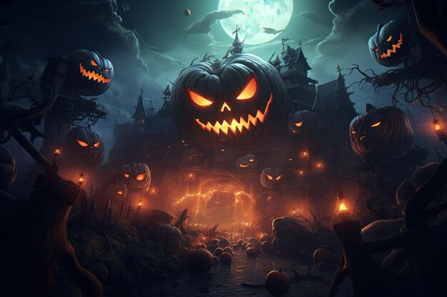 Foto imagen del cartel de halloween