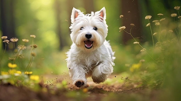 Imagen cautivadora que muestra la elegancia de un West Highland White Terrier