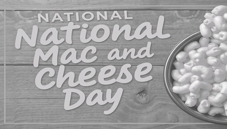 Foto imagen de la celebración del día nacional del mac y el queso