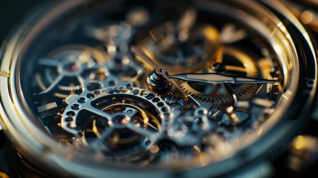 Imagen de cerca de la cara del reloj