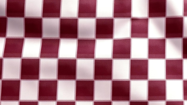 una imagen de cerca de la tela de la camisa de gingham bordada