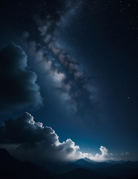 Imagen del cielo nocturno de Ai