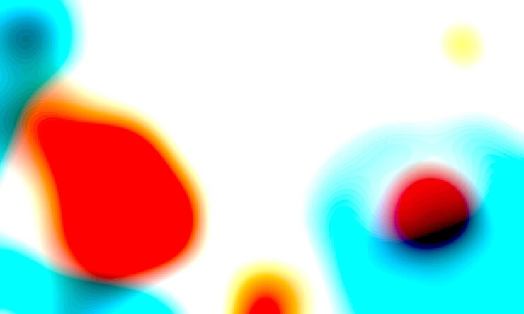 Foto una imagen colorida de círculos con un fondo blanco