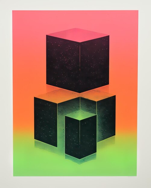 una imagen colorida de cubos con las palabras estrella en la parte inferior