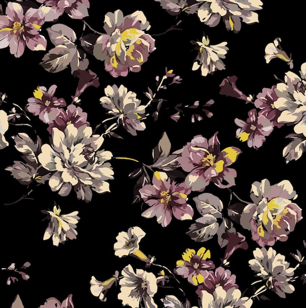 una imagen colorida de flores con la palabra primavera en la parte inferior