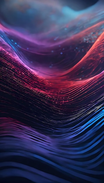 una imagen colorida de un fondo abstracto púrpura y azul con los colores del espectro