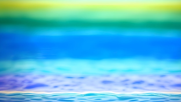 Una imagen colorida de un fondo de agua con el océano de fondo