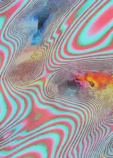 una imagen colorida de una línea de color arco iris