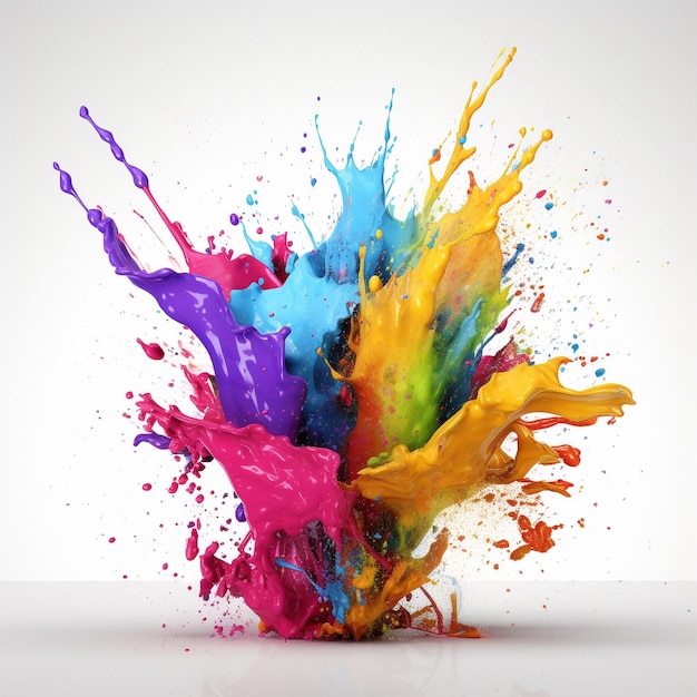 una imagen colorida de un líquido del color del arco iris con la palabra "colores"