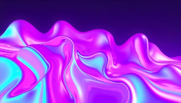 una imagen colorida de un líquido de color púrpura y azul