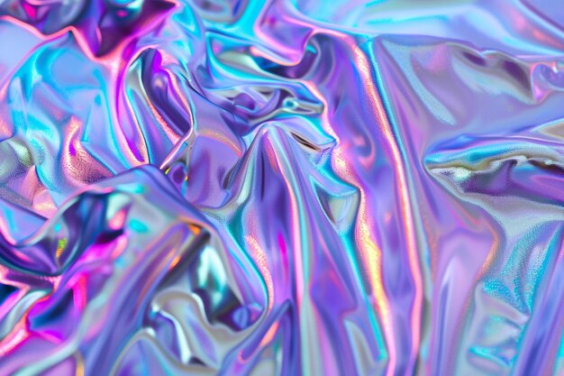 Foto una imagen colorida de un líquido púrpura y blanco con la palabra g en él
