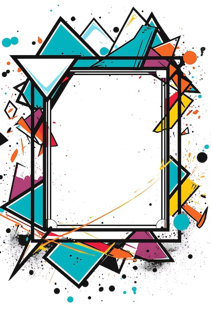 una imagen colorida con un marco que dice x en él