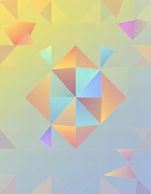 una imagen colorida de un objeto en forma de diamante