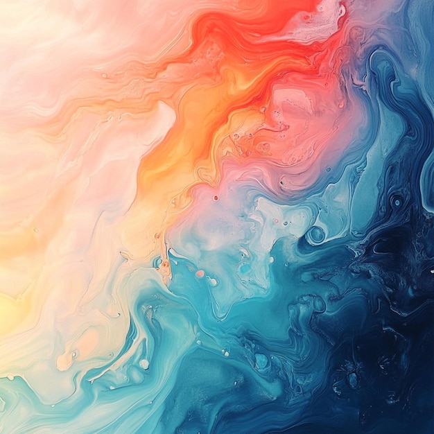 una imagen colorida del océano se muestra con los colores del espectro