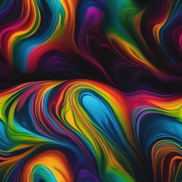 una imagen colorida de una onda de color arco iris