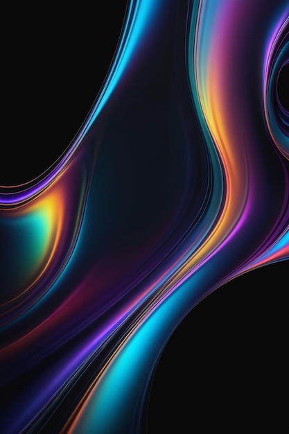 una imagen colorida de una onda de color arco iris