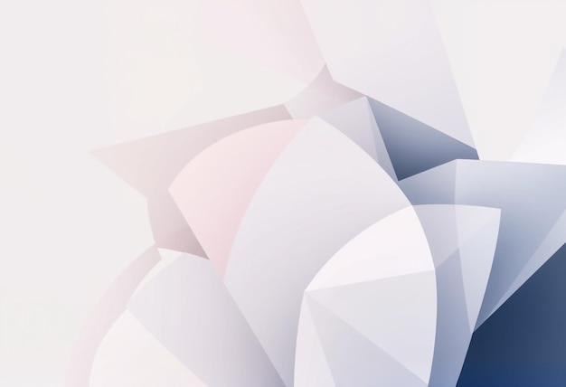 una imagen colorida de un papel geométrico blanco y rosa