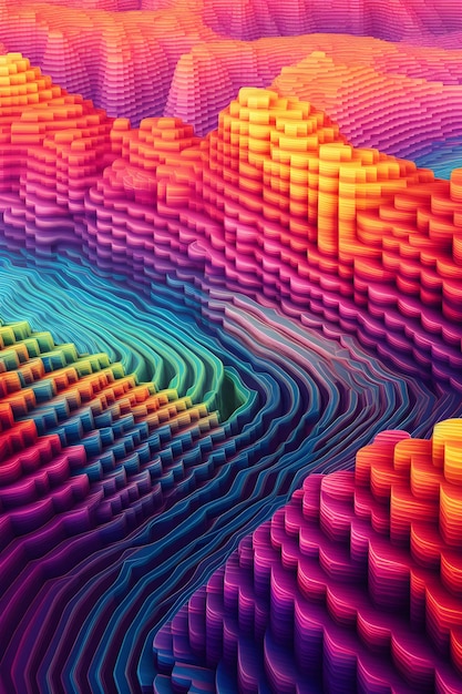 Una imagen colorida de un patrón en espiral