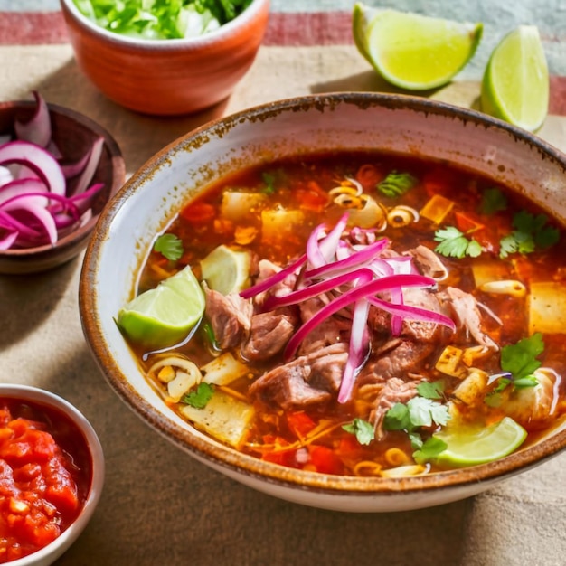 Imagen de la comida mexicana Pozole