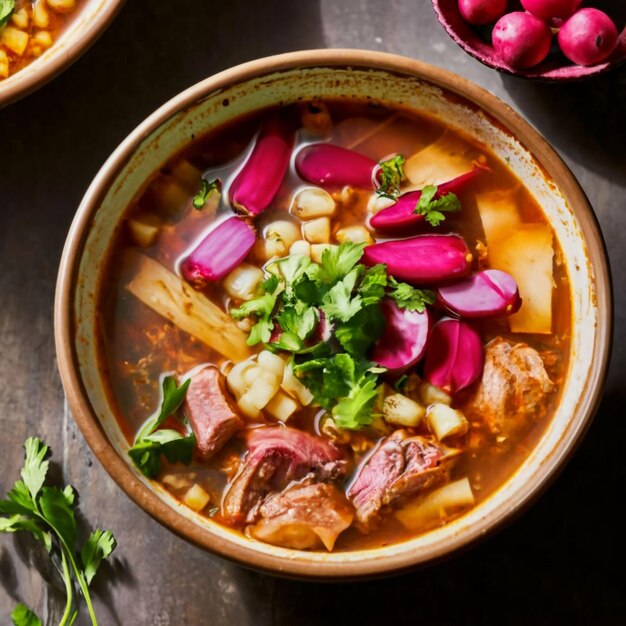 Imagen de la comida mexicana Pozole