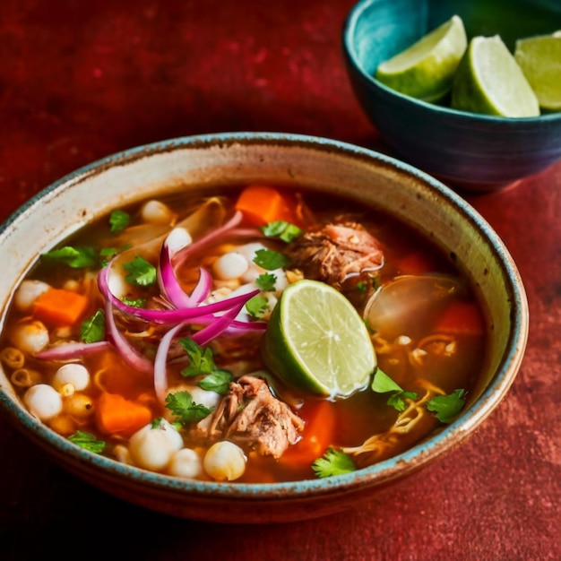 Imagen de la comida mexicana Pozole