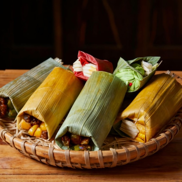 Imagen de la comida mexicana Tamales