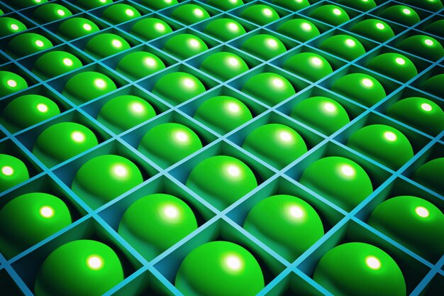 Imagen completa de las bolas verdes