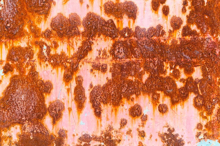 Foto imagen completa de metal oxidado