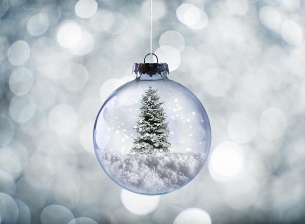 Imagen compuesta digital de las luces de Navidad