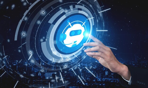 Imagen compuesta digital de una pintura de luz en la mano
