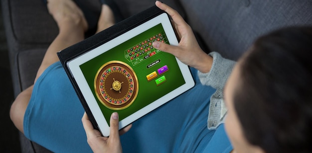 Imagen compuesta de juego de ruleta online