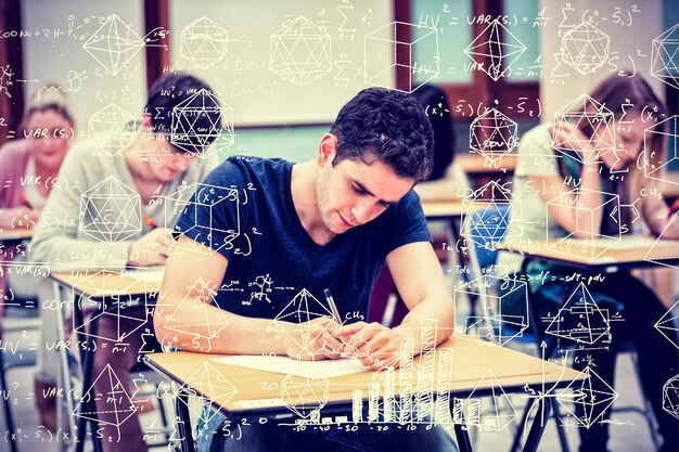 Imagen compuesta de matemáticas