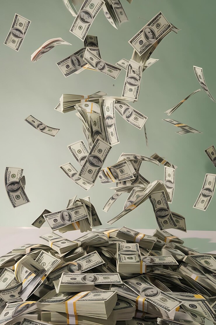 Foto imagen de concepto de dinero fotorrealista